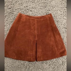 Vintage Brown Suede Skirt Via Veneto Sz 25/Small